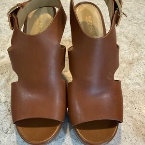 Michael Kors Tan Leather Sandals